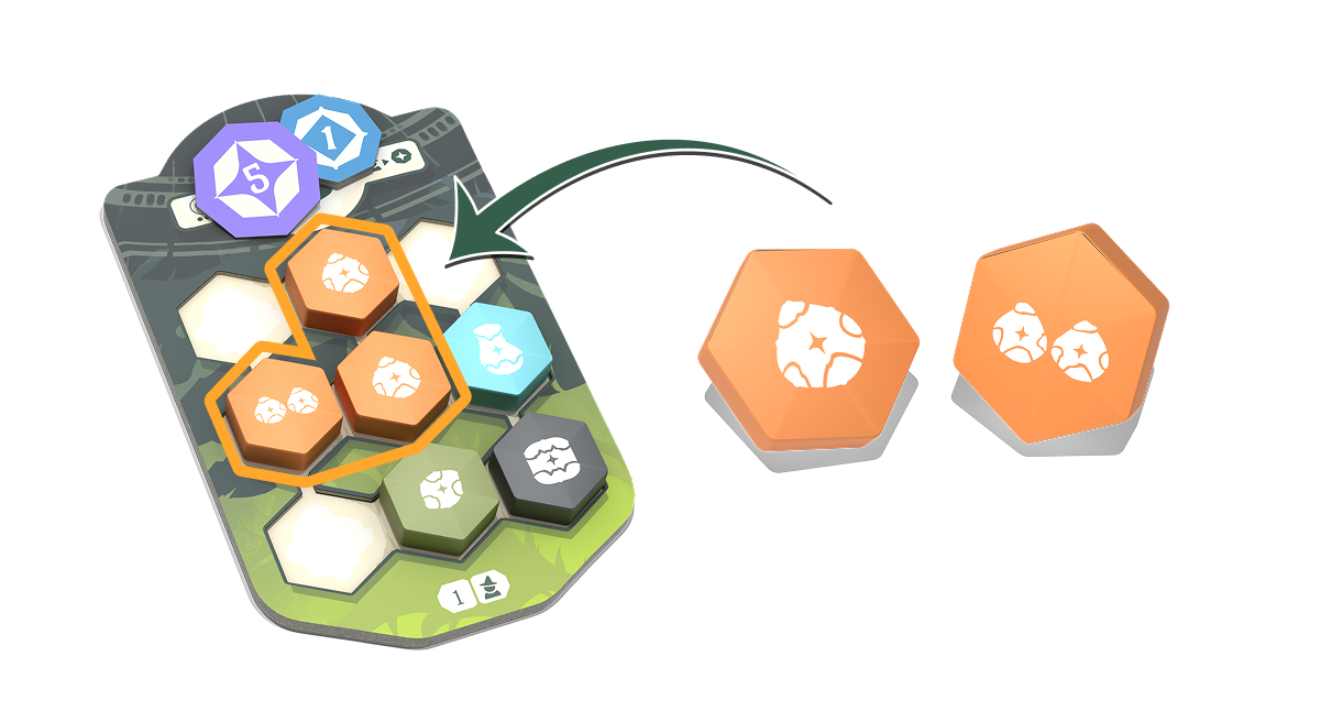 Link three seeds into a Cluster to nurture a Biome